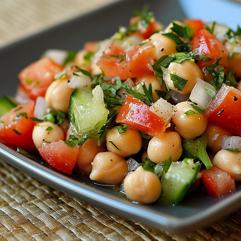 ensalada de garbanzos
