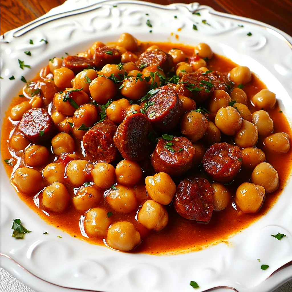 garbanzos con chorizo