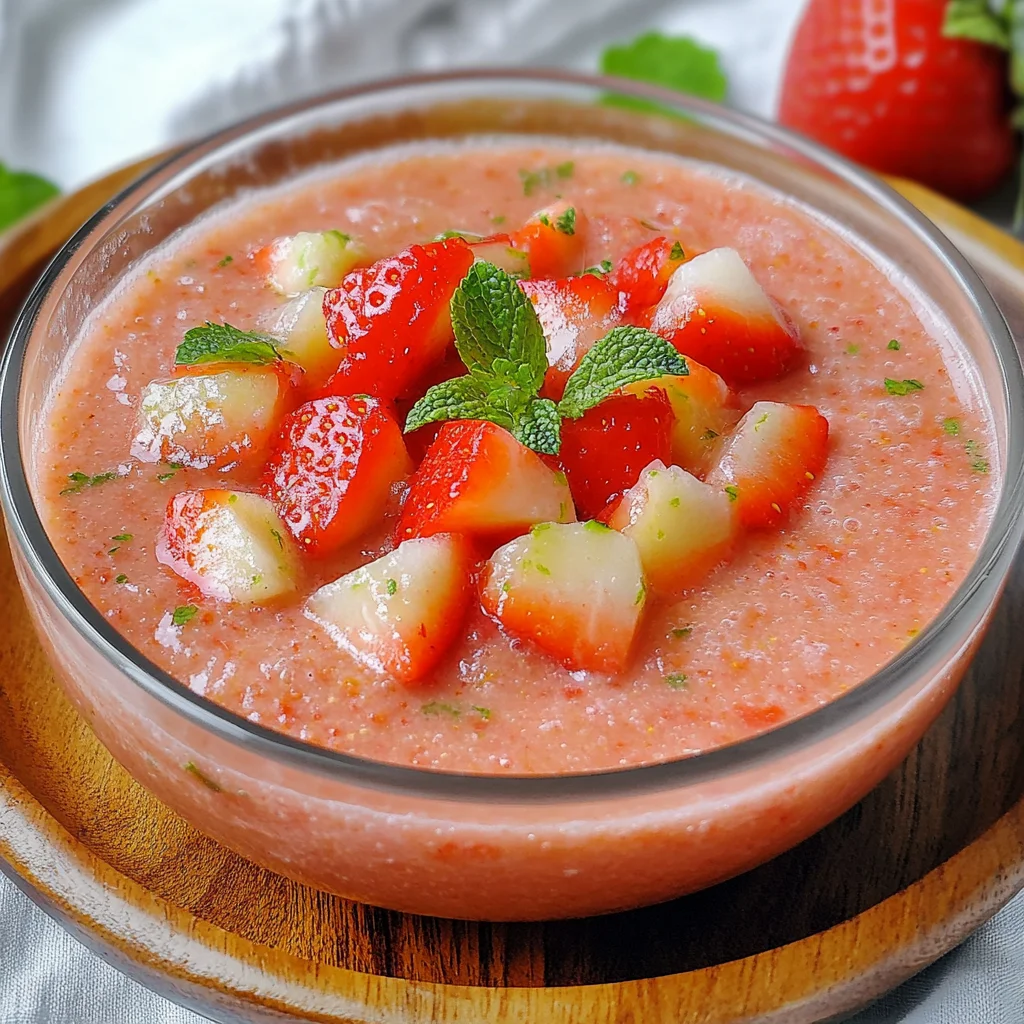 gazpacho de fresas