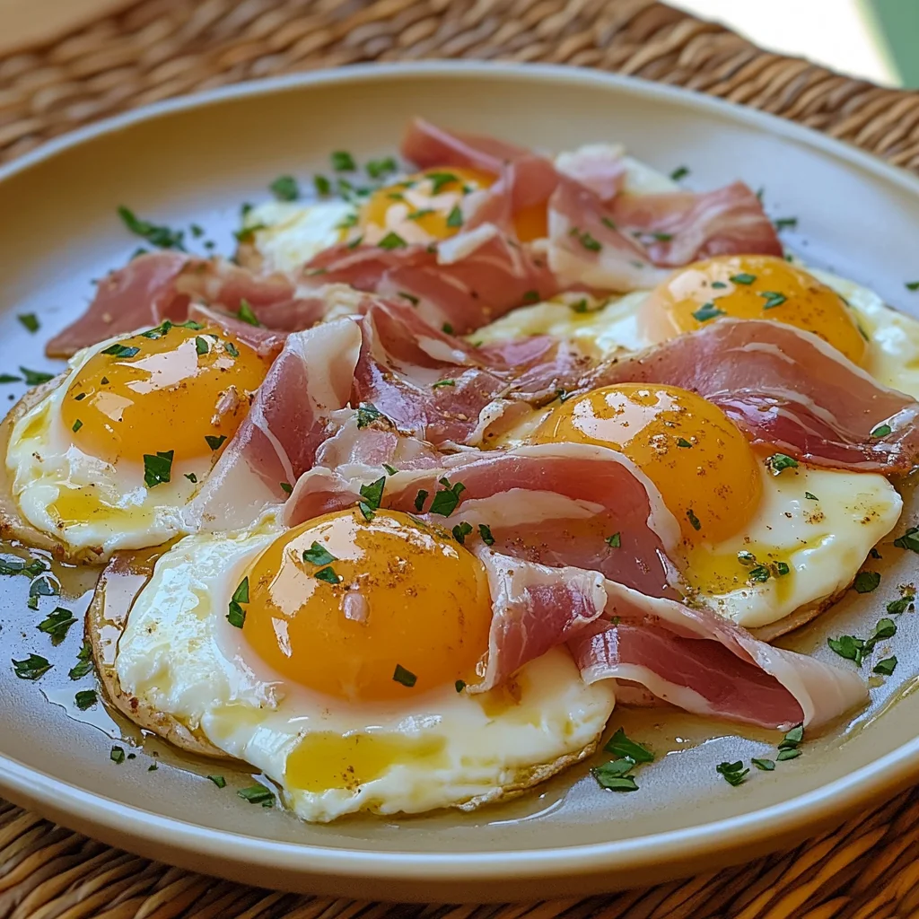 huevos rotos con jamon
