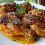 Muslos de pollo en salsa de naranja