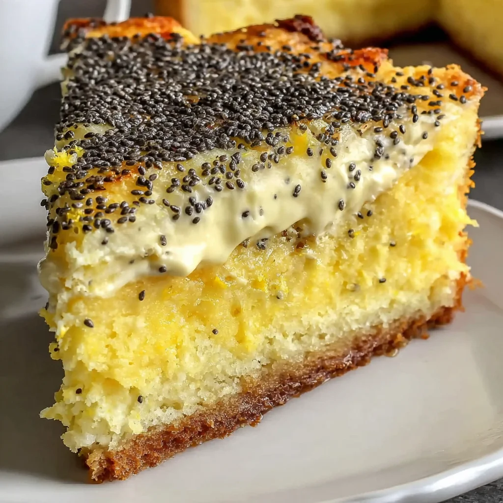 Tarta de Limón con Semillas de Amapola