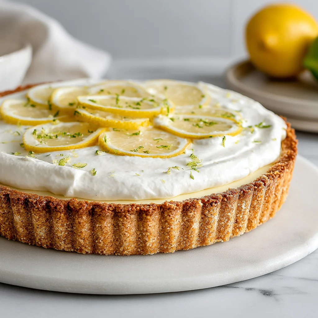 Tarta de curd de limón