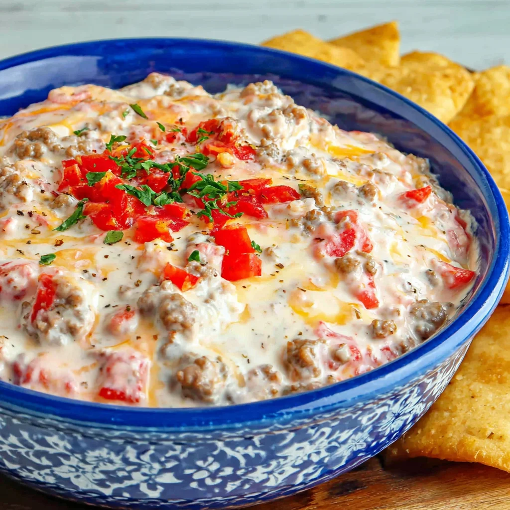 3-Ingredient Sausage Cream Cheese Dip: The Ultimate Game Day Snack
