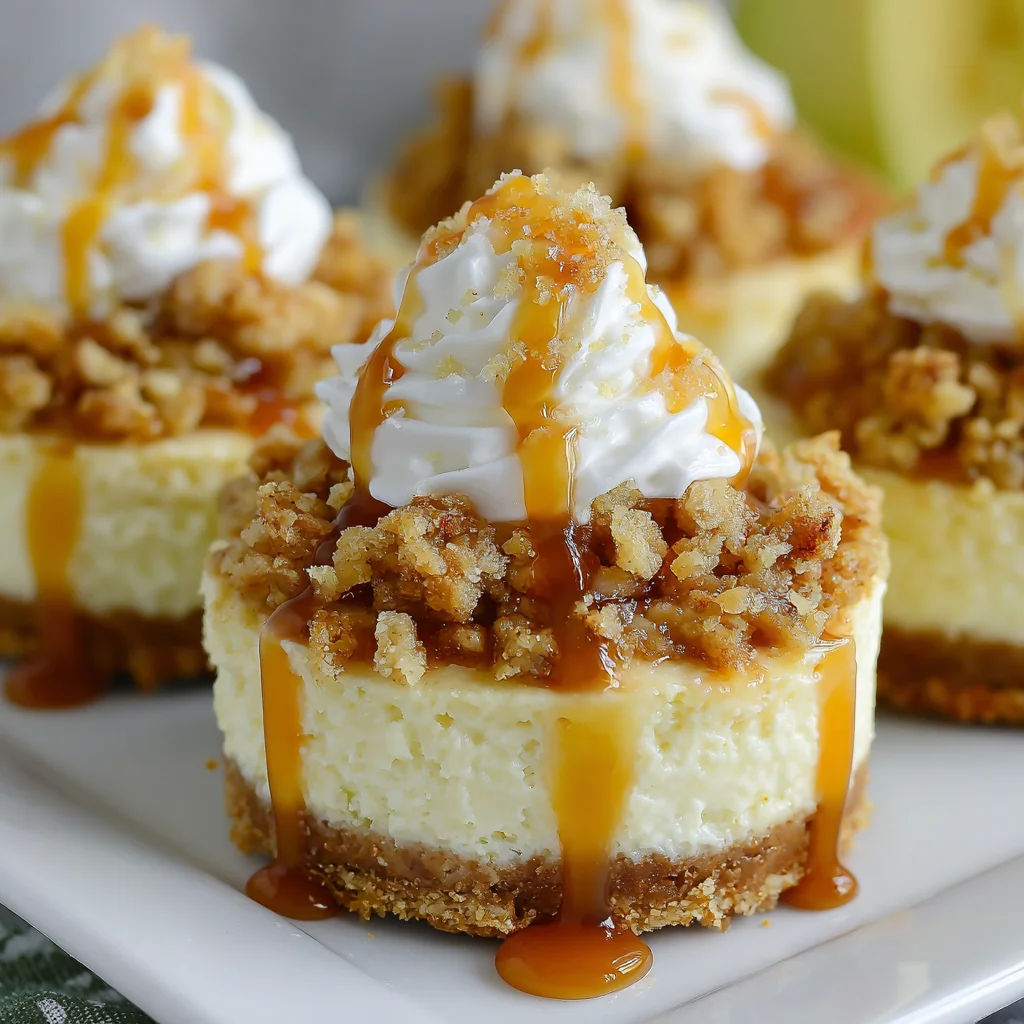 Apple Crisp Mini Cheesecakes