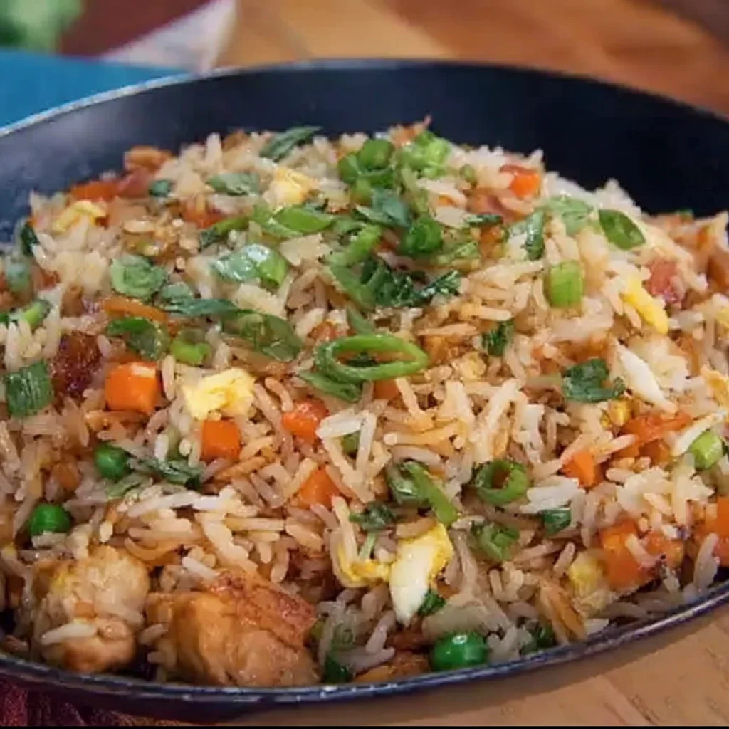 Arroz chino fácil y rápido