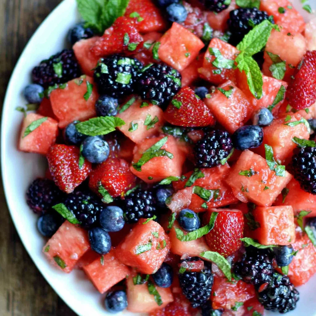 Berry Watermelon Fruit Salad: A Refreshing Summer Delight