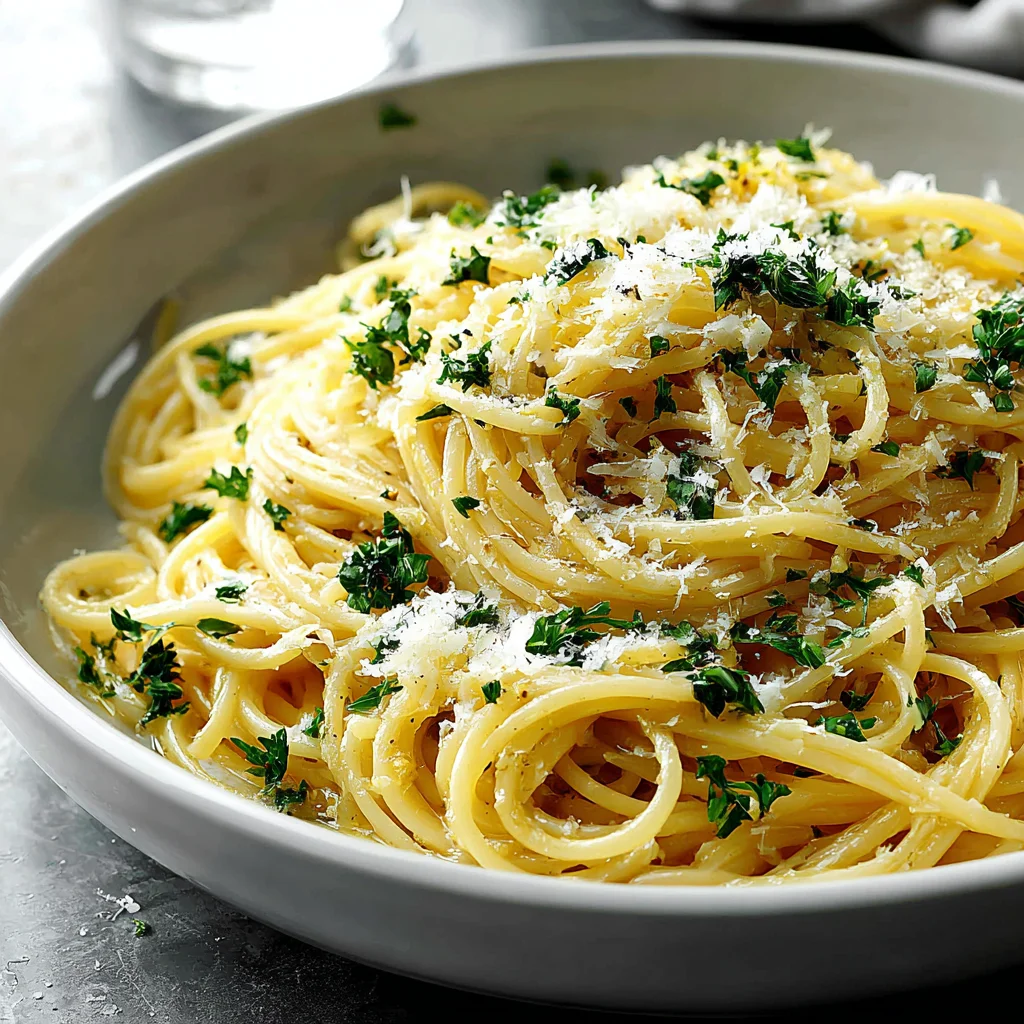 Easy Lemon Butter Garlic Pasta
