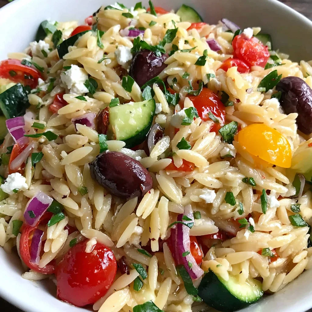 Greek Orzo Pasta Salad