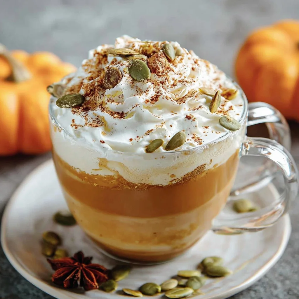 Latte de calabaza y especias