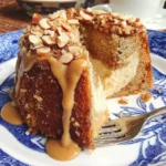 Pastel Relleno de Café y Almendras