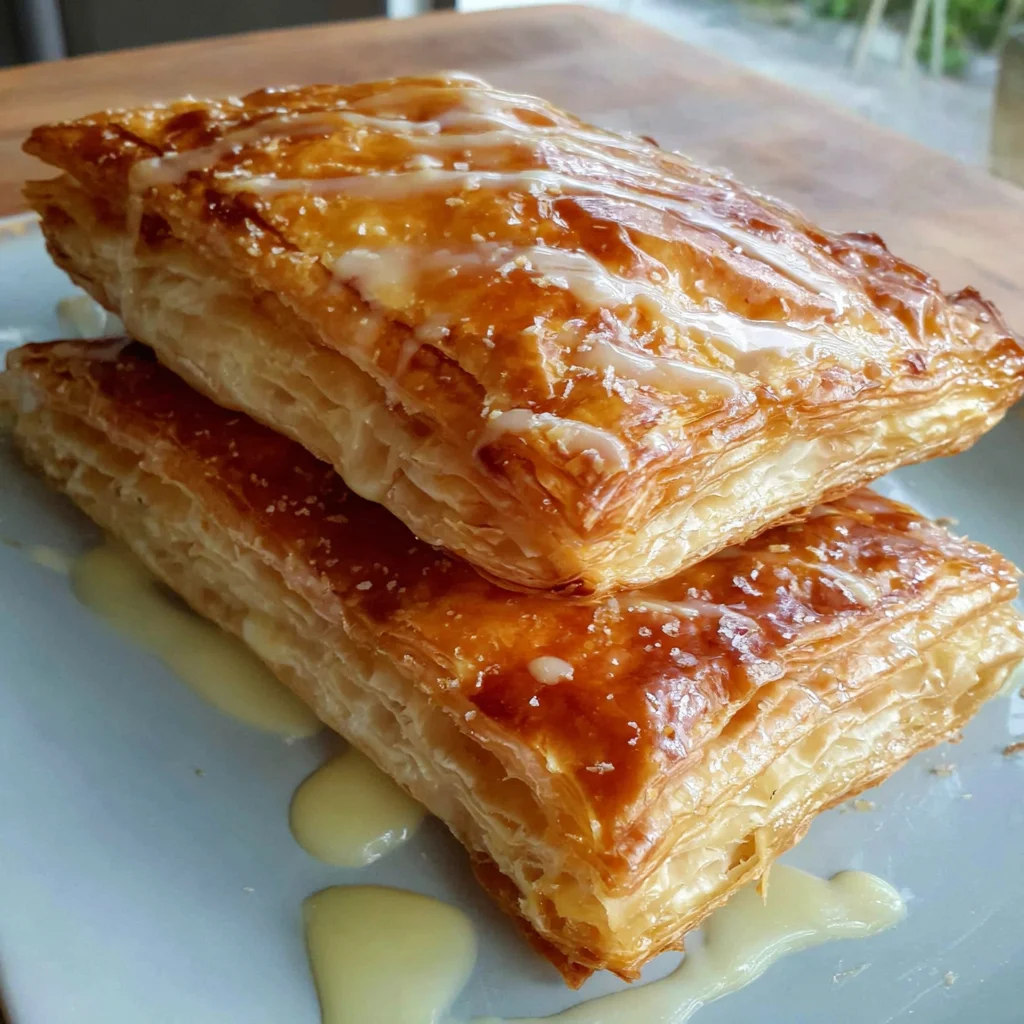 Pasteles de hojaldre con crema de limón