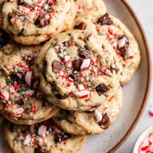 Peppermint Chocolate Chip Cookies