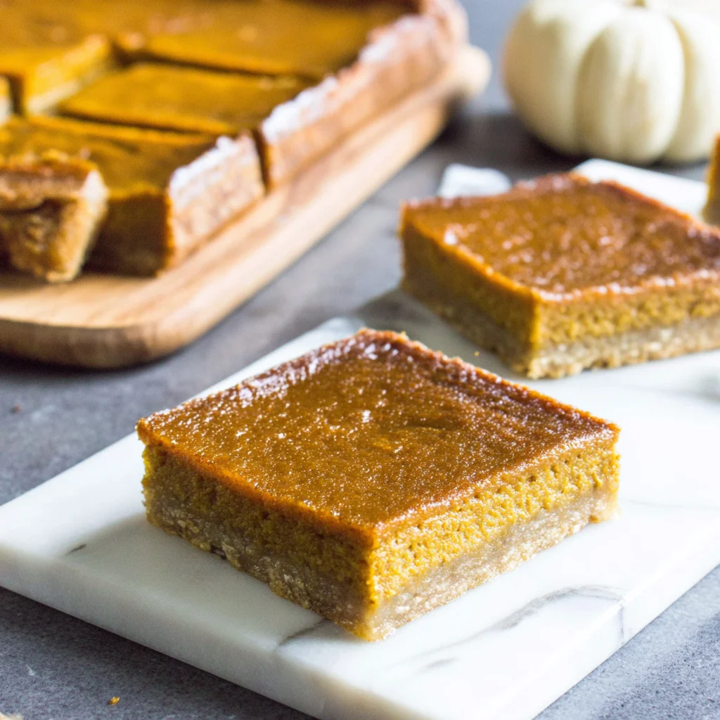 Slab Pumpkin Pie Bars