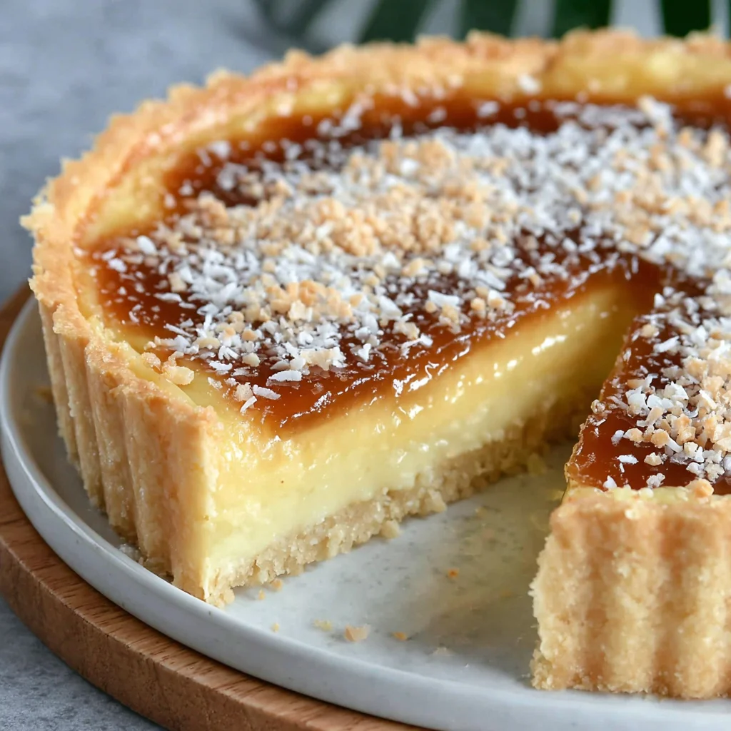 Tarta De Coco Y Dulce De Leche