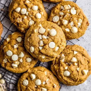 White Chocolate Chip Pumpkin Cookies