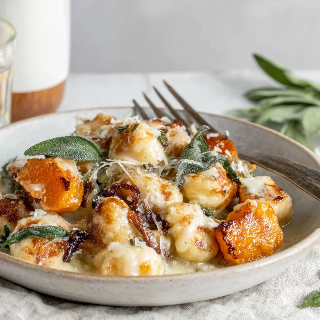 Air Fryer Pumpkin Gnocchi Bake