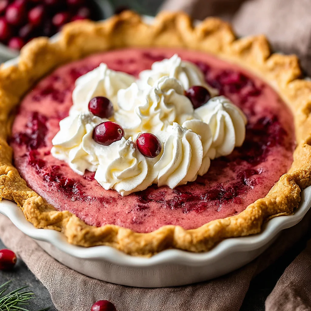 Cranberry Custard Pie: A Festive Delight