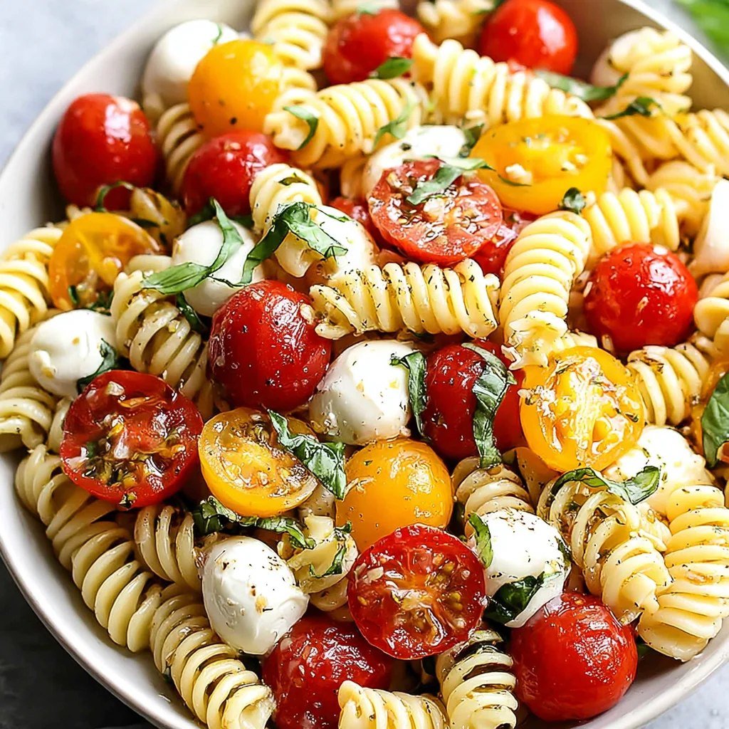 Creamy Caprese Pasta Salad: A Taste of Summer in Every Bite