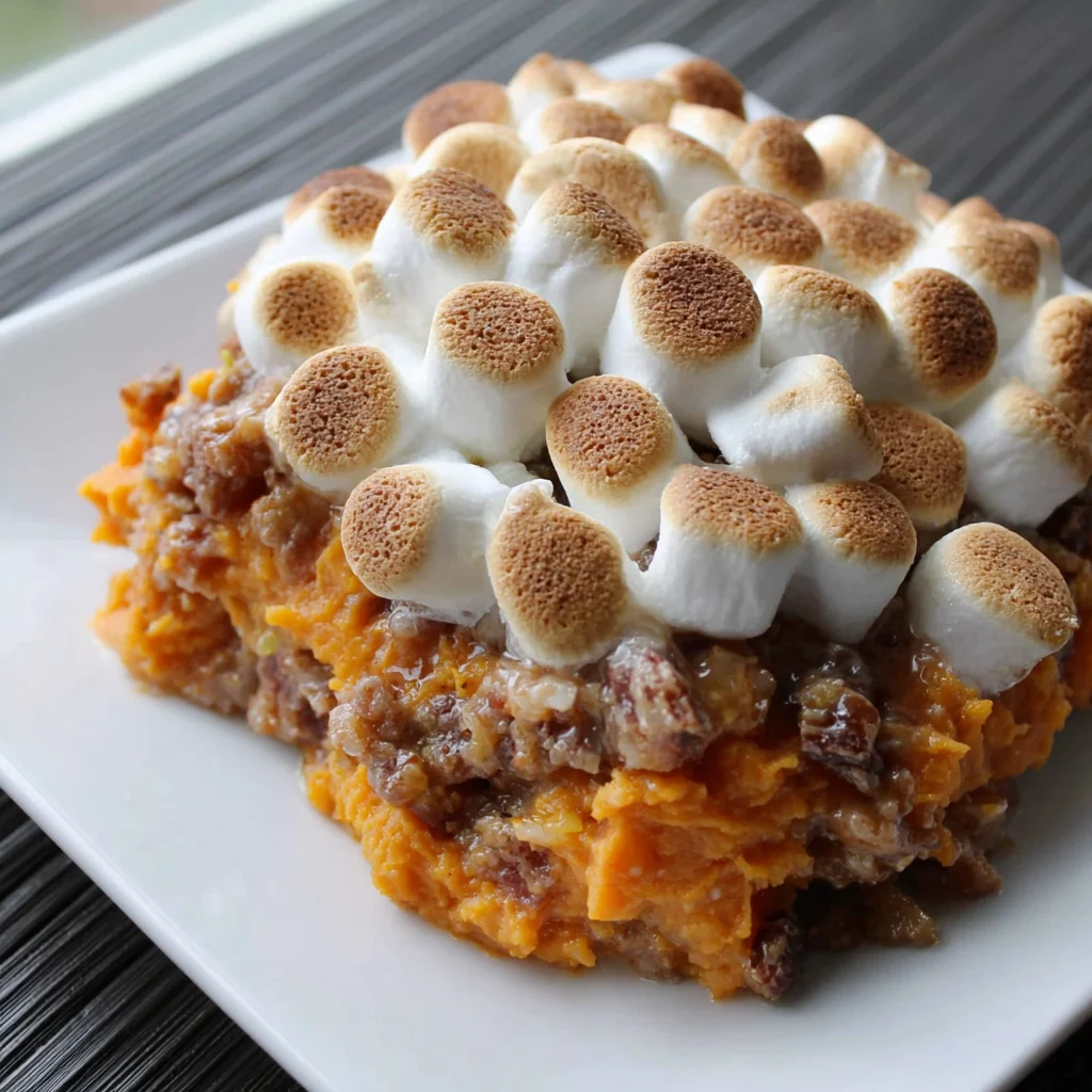 Easy Crock Pot Sweet Potato Casserole