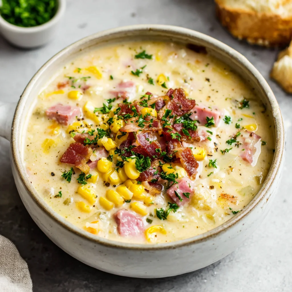 The Ultimate Easy Ham and Corn Chowder: Creamy, Comforting, and Ready in Under an Hour