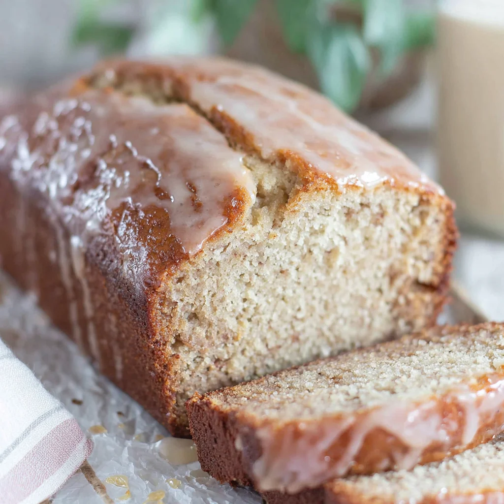 Glazed Eggnog Banana Bread: A Festive Holiday Treat