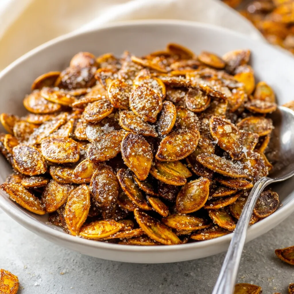 Roasted Pumpkin Seeds with Cinnamon Sugar: A Delicious Fall Treat