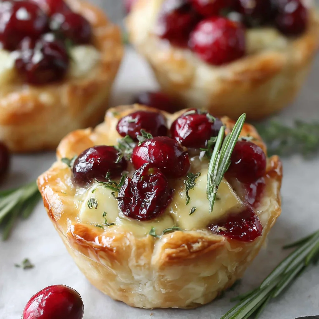 Savory Cranberry and Brie Tartlets: A Festive Appetizer