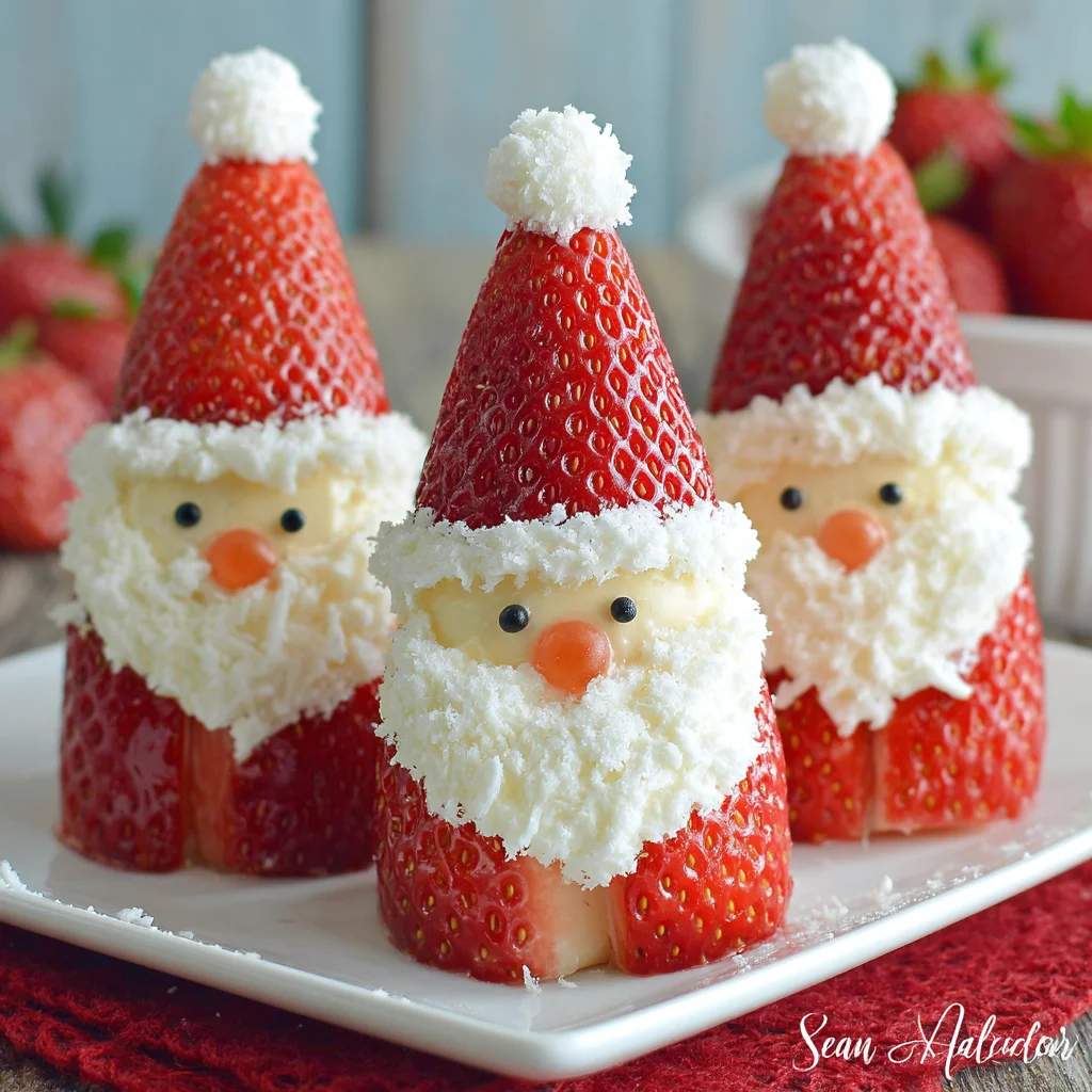 Strawberry Santas: A Delightful Holiday Treat