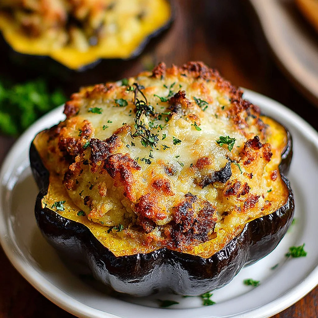 Stuffed Baked Acorn Squash: A Fall Flavor Sensation