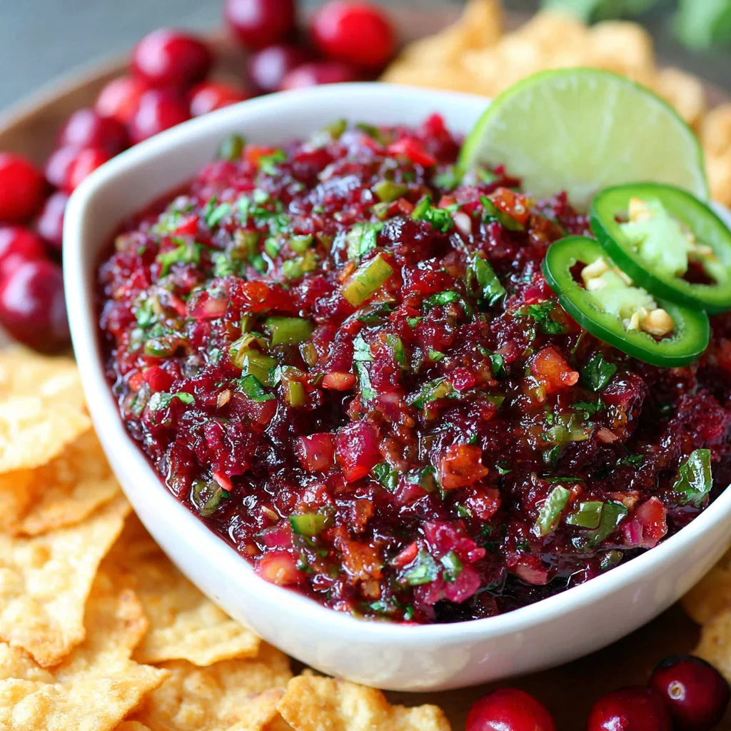 Sweet and Spicy Cranberry Salsa: A Festive Twist on a Classic