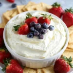 Marshmallow Cream Cheese Fruit Dip